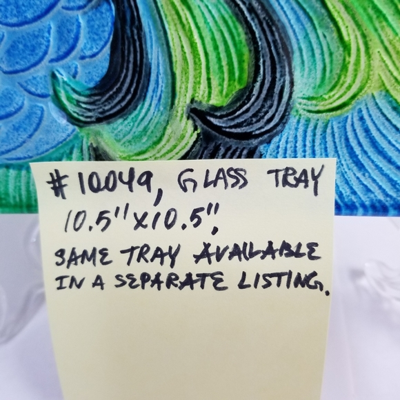 10049 New Gift Craft RARE Collectable Peacock Tray - Picture 2 of 9